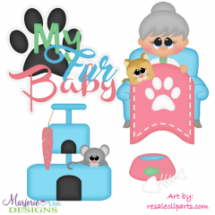 My Fur Baby SVG Cutting Files Includes Clipart