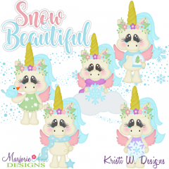 Snow Beautiful Exclusive SVG Cutting Files + Clipart