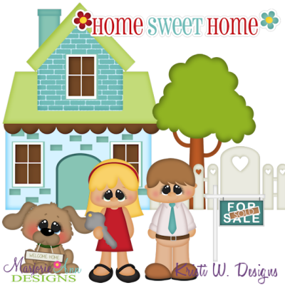 Home Sweet Home SVG Cutting Files Includes Clipart
