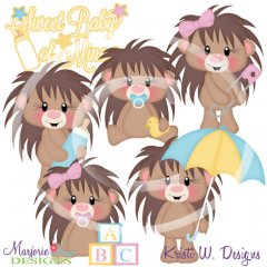 Sweet Baby Of Mine-Hedgehogs SVG Cutting Files + Clipart
