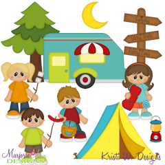 Gone Camping SVG Cutting Files Includes Clipart