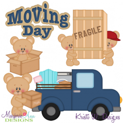 Moving Day SVG Cutting Files Includes Clipart