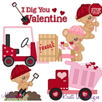 Love At Work SVG Cutting Files + Clipart