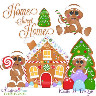Christmas Village-Home Sweet Home SVG Cutting Files + Clipart