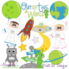 When I Grow Up~Astronaut Cutting Files-Includes Clipart