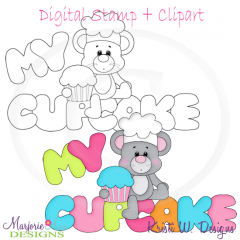 My Cupcake SVG Cutting Files Includes Clipart