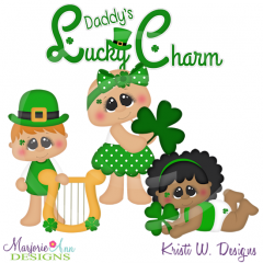Daddy's Lucky Charm Cutting Files-Includes Clipart