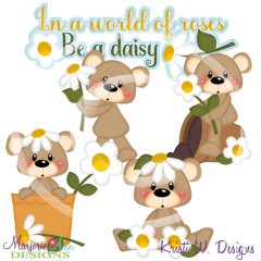 Franklin-In A World Of Roses Be A Daisy SVG Cut Files+Clipart