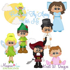 Come Fly Away With Me SVG Cutting Files Includes Clipart