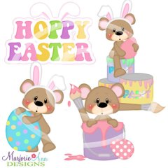 Franklin Hoppy Easter SVG Cutting Files + Clipart