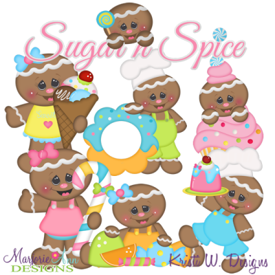 Sugar Shoppe SVG Cutting Files Includes Clipart
