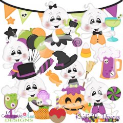Ghostly Good Time SVG Cutting Files/Paper Piecing +Clipart