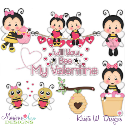 Will You Bee Mine SVG Cutting Files Includes Clipart