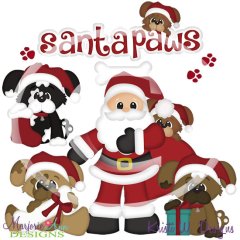 Puppies First Christmas SVG Cutting Files + Clipart