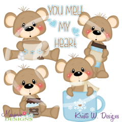 Franklin-You Melt My Heart SVG Cutting Files Includes Clipart