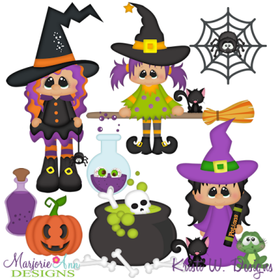 Witches Brew 2 SVG Cutting Files Includes Clipart