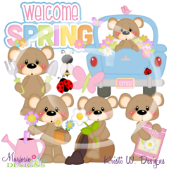 Franklin-Springtime SVG Cutting Files/Paper Piecing +Clipart