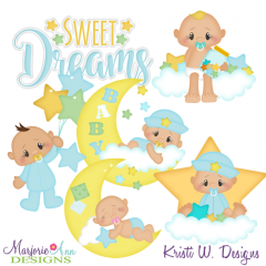 Sweet Dreams Baby Boy Exclusive SVG Cut Files