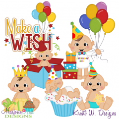 Baby Birthday-Boy SVG Cutting Files Includes Clipart