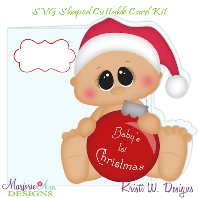 Baby S First Christmas Shaped Svg Mtc Card Kit Cutting File 1 38 Marjorie Ann Designs Svg Cutting Files Scrapbooking Shop