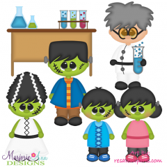 Franken Family Exclusive SVG Cutting Files + Clipart