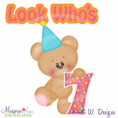 Look Who's Seven SVG Cutting Files-Includes Clipart