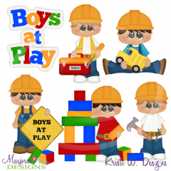 Building Buddies Cutting Files-Includes Clipart