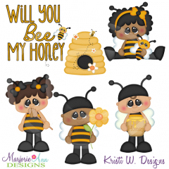 Will You Be My Honey Cutting Files Includes Clipart