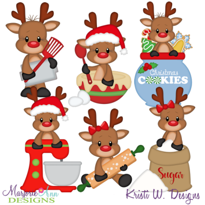 Sweets For Santa-Reindeer SVG Cutting Files Includes Clipart
