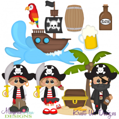 A Pirates Adventure SVG Cutting Files Includes Clipart
