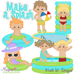 Pool Party 2 SVG Cutting Files Includes Clipart