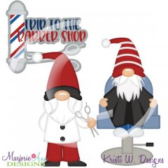 Barbershop Gnomes SVG Cutting Files + Clipart