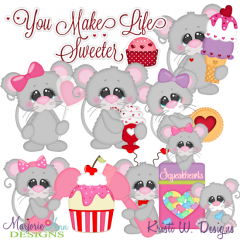 You Make Life Sweeter Exclusive SVG Cutting Files + Clipart