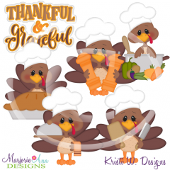 Thankful Chef SVG Cutting Files Includes Clipart