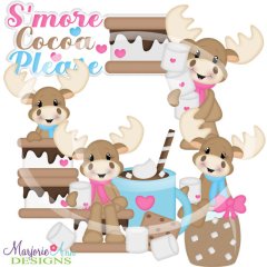 S'more Cocoa Moose Cutting Files Includes Clipart