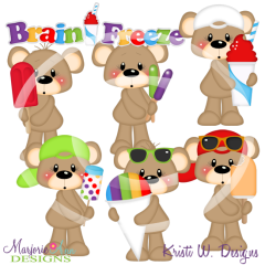 Frankliln-Brain Freeze SVG Cutting Files Includes Clipart