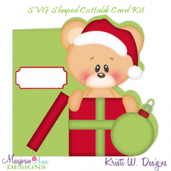 Santa Bear SVG Cutting Files Includes Clipart