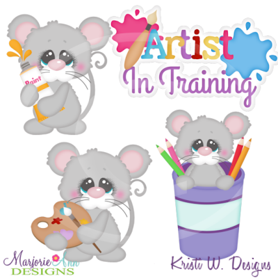 Artist In Training Cutting Files-Includes Clipart