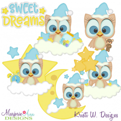 Night Owls 2 SVG Cutting Files + Clipart