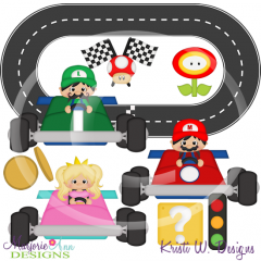 Racing Friends EXCLUSIVE SVG Cutting Files + Clip Art