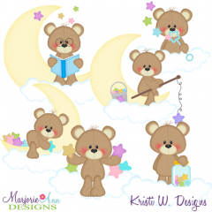 Stardust & Moonbeams SVG Cutting Files + Clipart