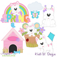 Lilly Loves Spring SVG Cutting Files Includes Clipart