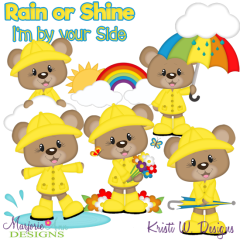 Bently Rain Or Shine SVG Cutting Files Includes Clipart