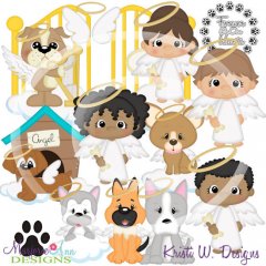 Pets In Heaven-Dogs SVG Cutting Files/Paper Piecing +Clipart
