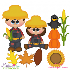 Corn Huskin EXCLUSIVE SVG Cutting Files Includes Clipart