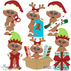 Wrapping Good Times-Gingers SVG Cutting Files + Clipart