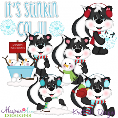 It's Stinkin Cold Exclusive SVG Cutting Files + Clipart