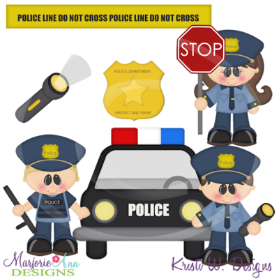 When I Grow Up~Police Cutting Files-Includes Clipart