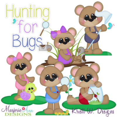Hunting For Bugs SVG Cutting Files Includes Clipart