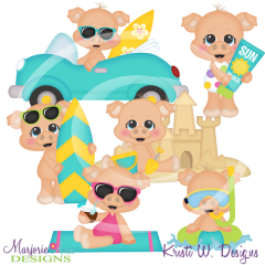 Sizzling Hot Summer SVG Cutting Files Includes Clipart